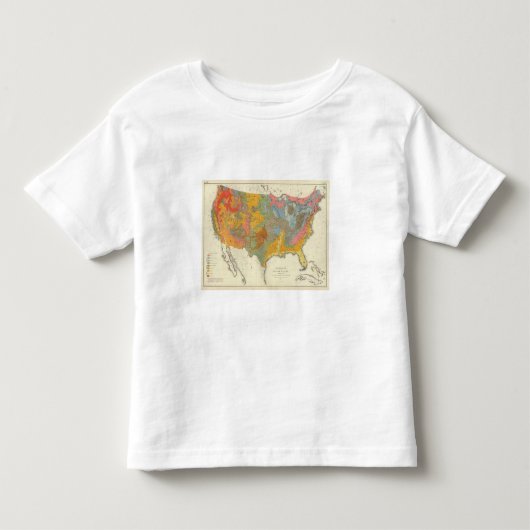 Geologische kaart VS Kinder Shirts (Voorkant)
