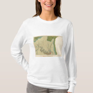 Geologische kaart waarop de Kanab te zien is T-shirt