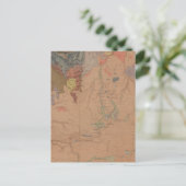 Geologische kaart, Yellowstone National Part, Wyom Briefkaart (Staand voorkant)