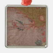 Geologische kaart, Yellowstone National Part, Wyom Metalen Ornament (Voorkant)