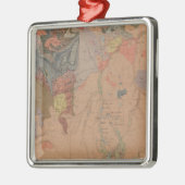 Geologische kaart, Yellowstone National Part, Wyom Metalen Ornament (Links)