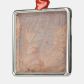 Geologische kaart, Yellowstone National Part, Wyom Metalen Ornament (Links)