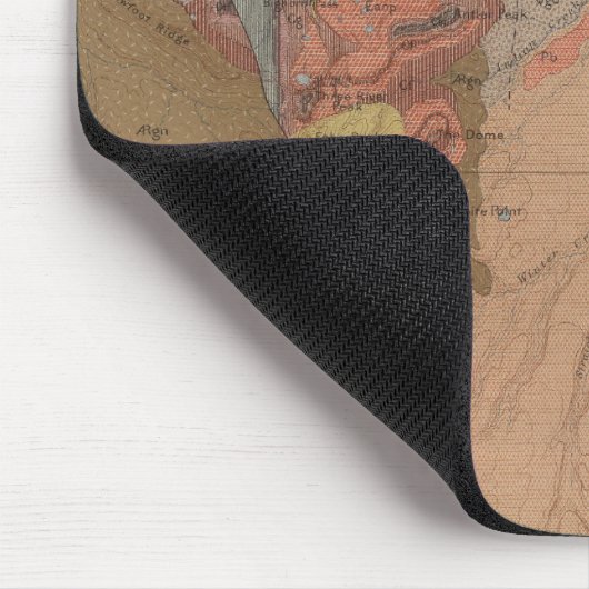 Geologische kaart, Yellowstone National Part, Wyom Muismat (Hoek)