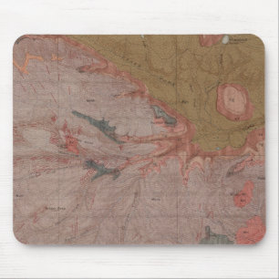 Geologische kaart, Yellowstone National Part, Wyom Muismat