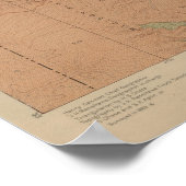 Geologische kaart, Yellowstone National Part, Wyom Poster (Hoek)