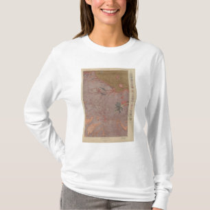 Geologische kaart, Yellowstone National Part, Wyom T-shirt