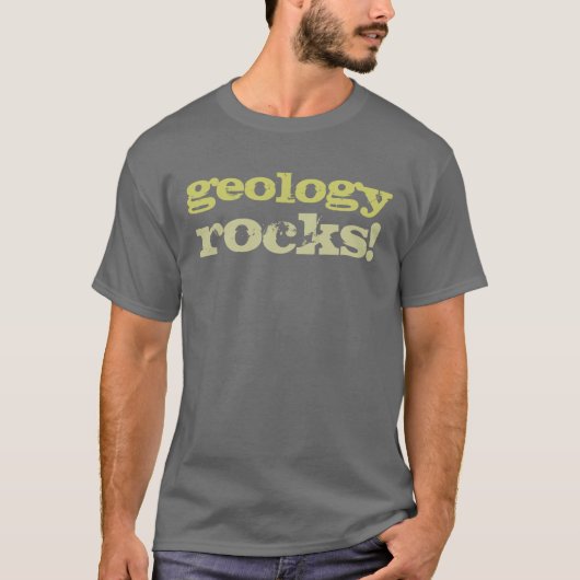 geologische rotsen! donker t-shirt (Voorkant)