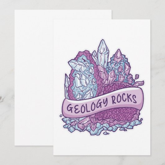 Geologische rotsen kaart (Voorkant / Achterkant)