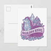 Geologische rotsuitnodiging briefkaart (Voorkant / Achterkant)