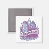 Geologische rotsuitnodiging magneet (Voorkant / Achterkant)