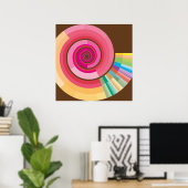 Geologische schuchtere spiraal poster (Thuiskantoor)