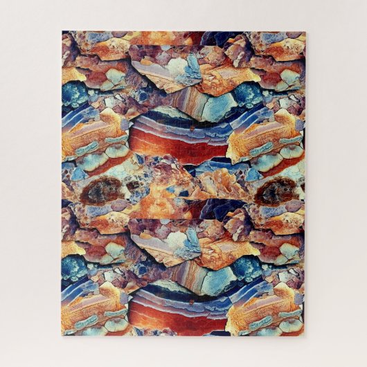 Geologische sedimentatie textuur puzzel (Verticaal)