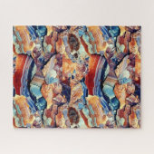 Geologische sedimentatie textuur puzzel (Horizontaal)