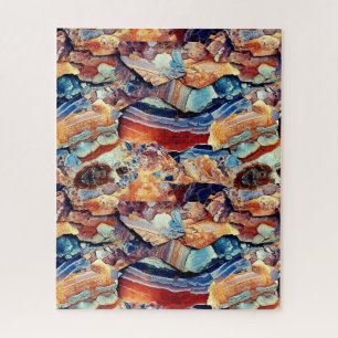 Geologische sedimentatie textuur puzzel legpuzzel