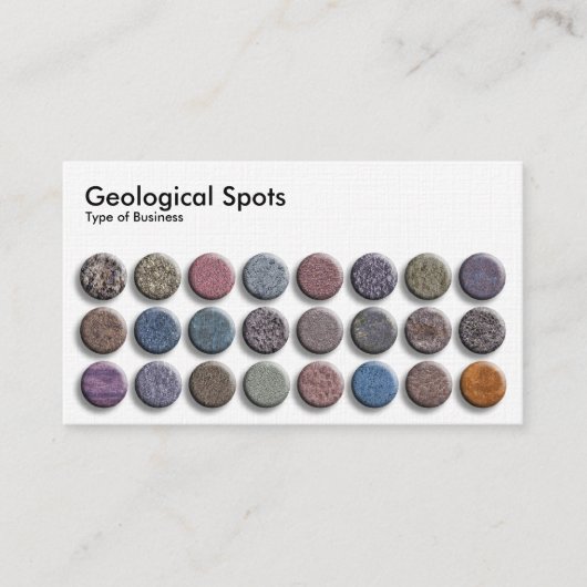 Geologische spots 02 - Linen Visitekaartje (Voorkant)