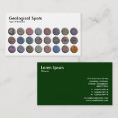 Geologische spots - Linen Visitekaartje (Voorkant / Achterkant)