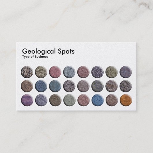 Geologische spots - Pearl Visitekaartje (Voorkant)