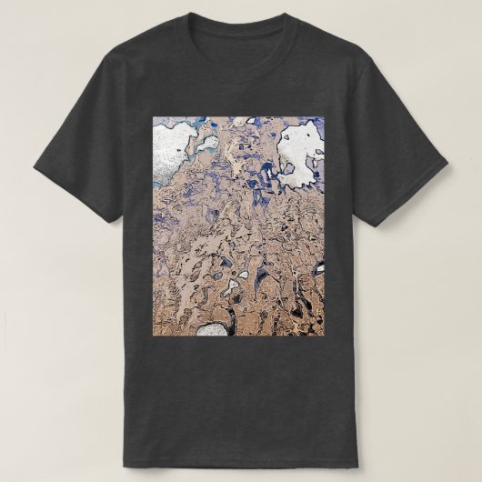 Geologische stijl textuur 4 t-shirt (Design voorkant)