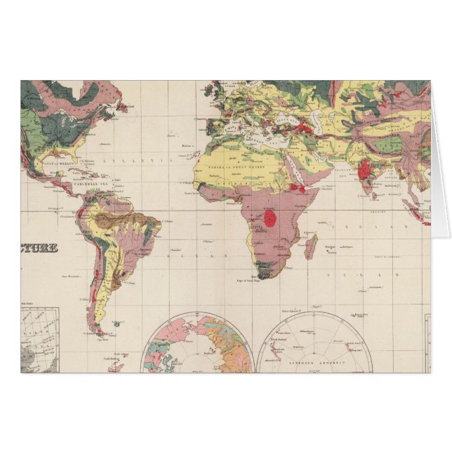Geologische structuur van het wereldbol (Voorkant Horizontaal)