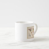 Geologische structuur van het wereldbol espresso kop (Voorkant rechts)
