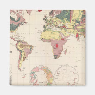 Geologische structuur van het wereldbol magneet