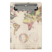 Geologische structuur van het wereldbol mini klembord (Voorkant)