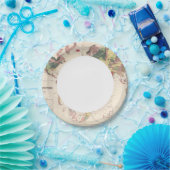 Geologische structuur van het wereldbol papieren bordje (Feest)