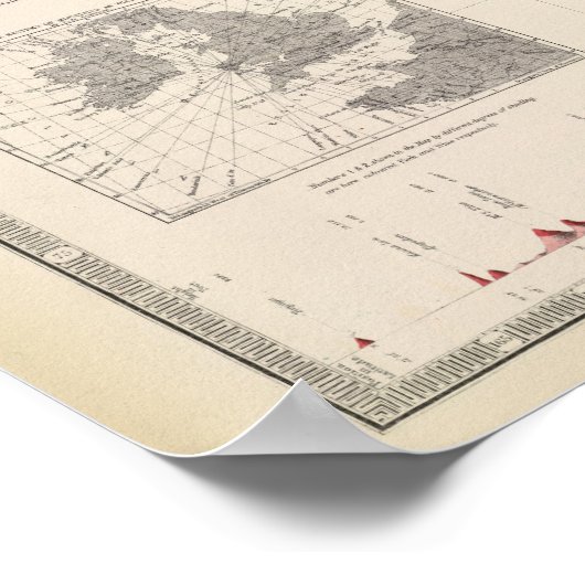 Geologische structuur van het wereldbol poster (Hoek)