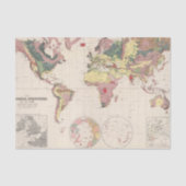 Geologische structuur van het wereldbol tissuepapier (Voorkant)