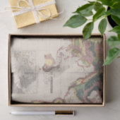 Geologische structuur van het wereldbol tissuepapier (Geschenk)