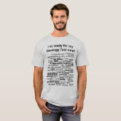 Geologische test t-shirt (Voorkant volledig)