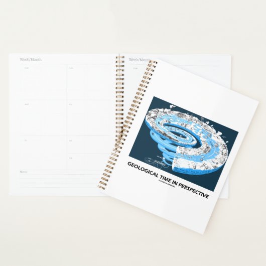 Geologische tijd in perspectief van de geschiedeni planner (Display)