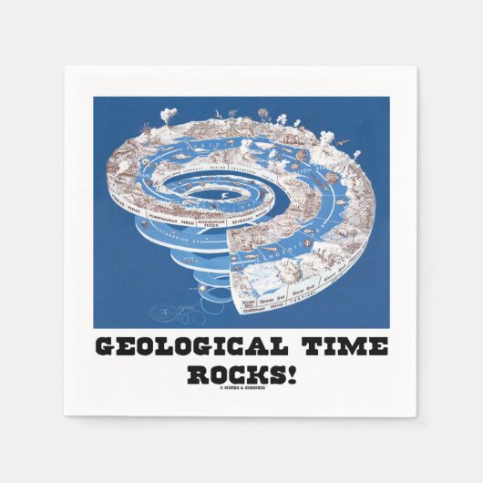 Geologische tijd Rocks! (Geologische leeftijd) Servetten (Voorkant)