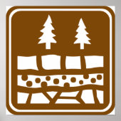 Geologische tractiewegmarkering poster (Voorkant)