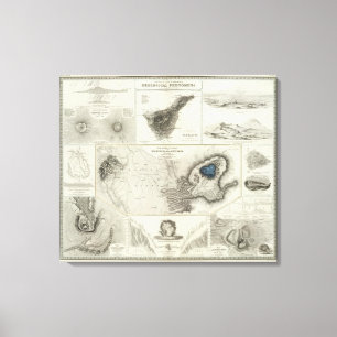 Geologische verschijnselen canvas afdruk