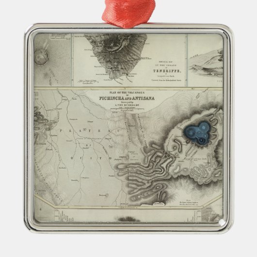 Geologische verschijnselen metalen ornament (Voorkant)