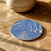 Geologische Vortex met Golden Ripple Design Zandsteen Onderzetter