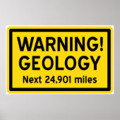 Geologische waarschuwing poster (Voorkant)