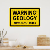 Geologische waarschuwing poster (Keuken)