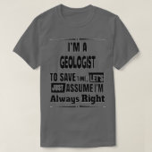 Geologist Birthday Christmas Gift Present 1 T-shirt (Design voorkant)