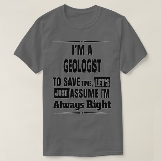 Geologist Birthday Christmas Gift Present 1 T-shirt (Design voorkant)