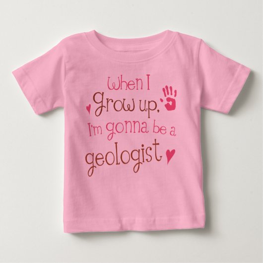 Geologist (Future) Baby Baby T-Shirt (Voorkant)