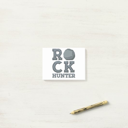 Geologist Geologist Rock Hunter Post-it® Notes (Op bureau)