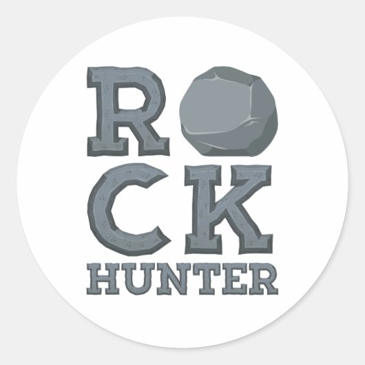 Geologist Geologist Rock Hunter Ronde Sticker (Voorkant)
