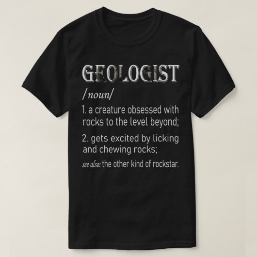 Geologist Gifts Geology Mineral Rock Collector T-shirt (Design voorkant)