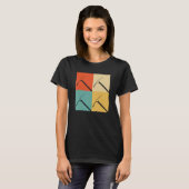 Geologist Miner  Retro Pick Ax T-shirt (Voorkant volledig)