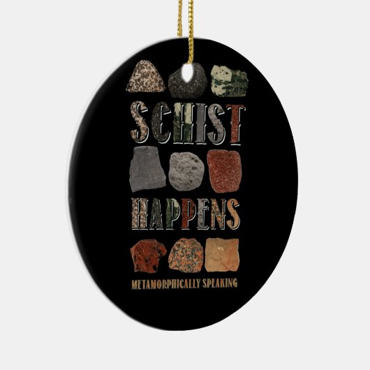 Geologist Mineral Geode Rock Collector Geology Keramisch Ornament (Rechts)