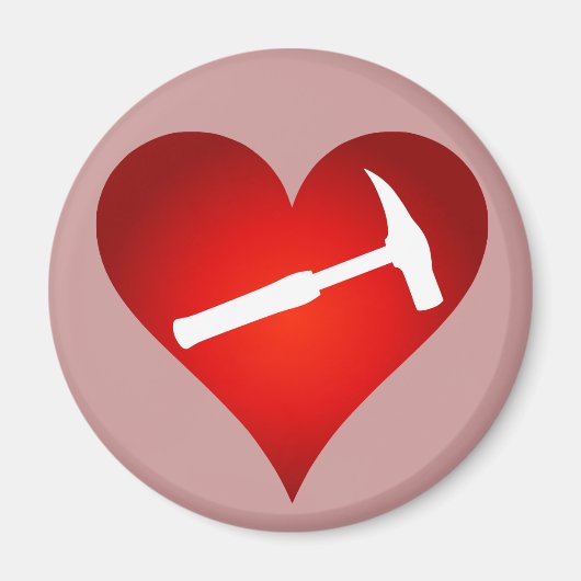 Geologistisch hart en steen Hammer Magneet (Voorkant)