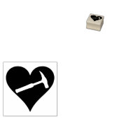 Geologistisch hart en steen Hammer Rubberstempel (Gestempeld)