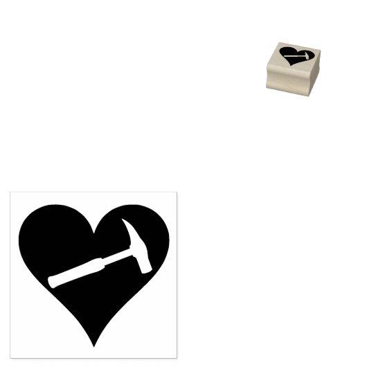 Geologistisch hart en steen Hammer Rubberstempel (Gestempeld)